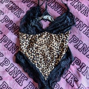 Leopard Print Lace Teddy